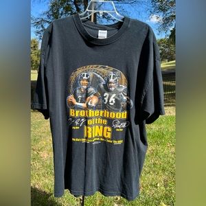 Gildan Pittsburgh Steelers, Ben Roethlisberger, Jerome Bettis, 1997 T-Shirt, 2XL